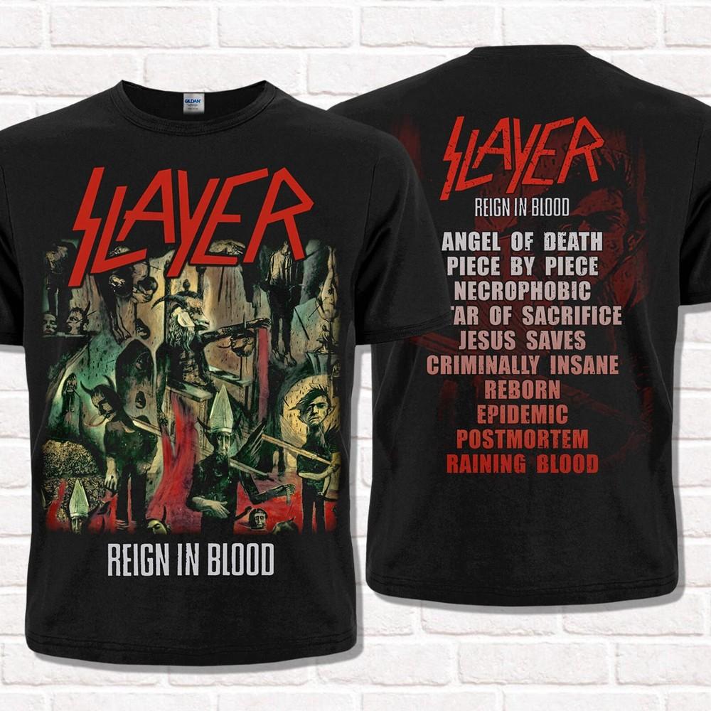 Slayer черная футболка, Reign in Blood (1986). Трэш-метал. Хэви-метал.
