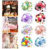 50 Pcs Latex Balloons Set Metallic Confetti Balloons Easy To Assemble Party