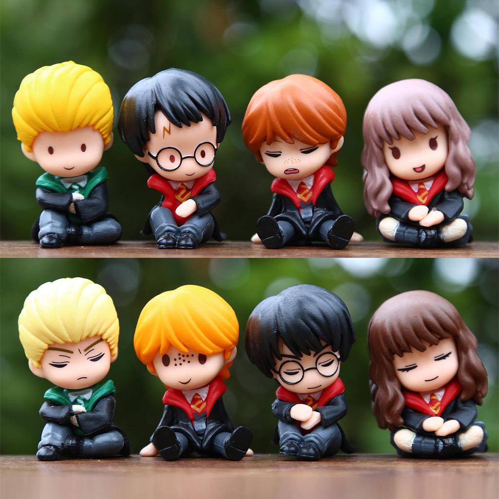 Mini Sleeping Harry & Sitting Hermione, Ron, Malfoy Car Decoration Dolls - Blind Box Toy