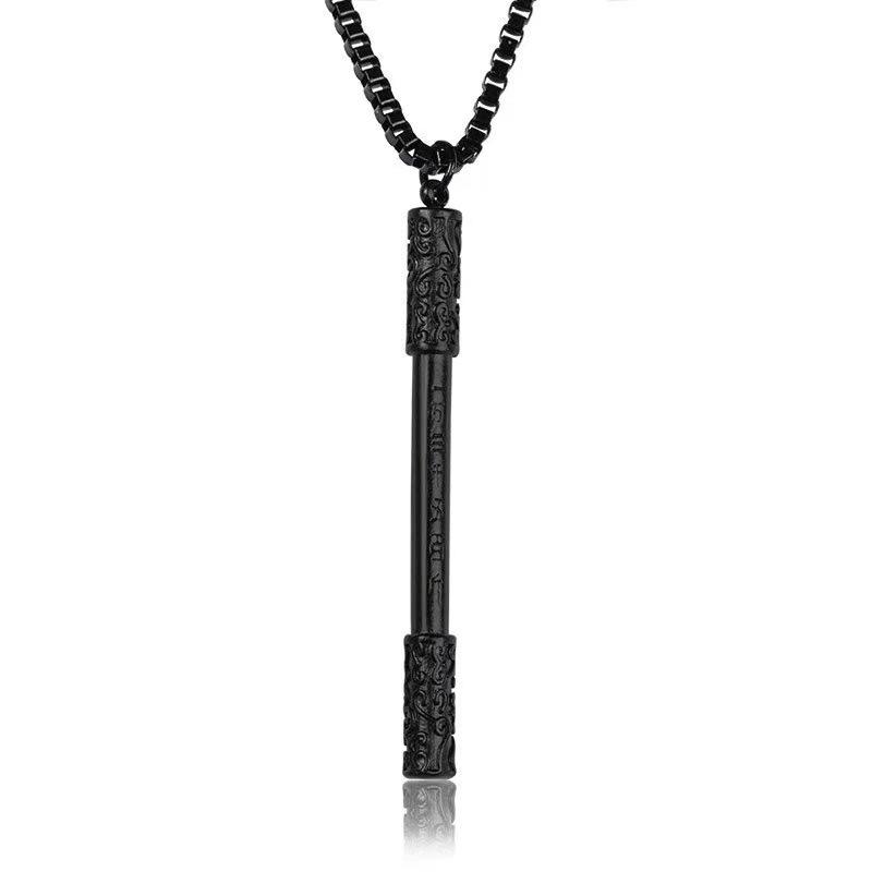 Guochao Middle~ Black Myth Wukong Ruyi Golden Hoop Pendant Punk Hip Hop Street Trendy Men Necklace