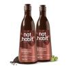 Nat Habit Шампунь-очищающее средство с черным тмином и клещевиной Navdha для мужчин с аюрведическими травами для глубокого питания кожи головы, набор 2 x 250 мл