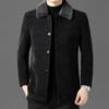 High-end Woolen Coat Men's Coat Top Lapel Jacket Spring and Autumn New Fashion Casual Woolen Jacket Men