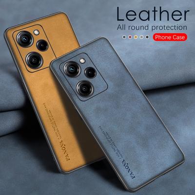 Чехол для телефона из овчины из искусственной кожи для Poco X5 Pro 5G, силиконовый противоударный бампер, задняя крышка для Xiaomi POCO X5Pro