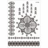 Legs Arm Temporary Tattoo Lace Fake Tattoo Black Henna Tattoo Decals  Women/Lady
