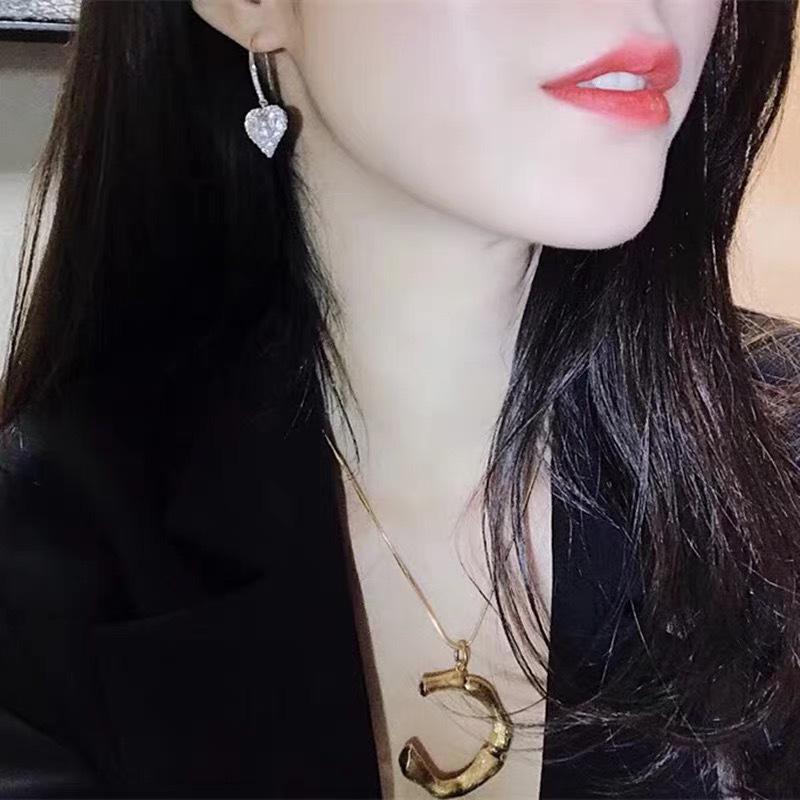BELLA BOX Женские серьги-капли с цирконием в форме тепла, свадебные и помолвочные украшения, модные серьги для девочек
