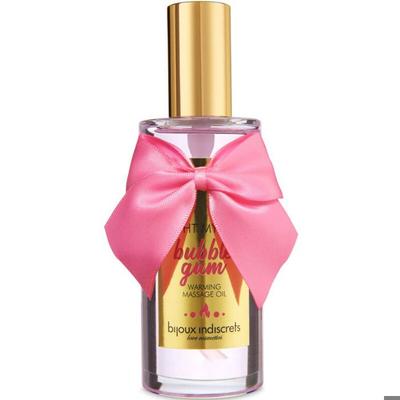 Разогревающее массажное масло со вкусом жвачки - Bijoux Indiscrets - Light My Fire