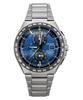 Chronograph Super Titanium Blue Dial Eco-Drive AT8234-85L 100M Men's Watch