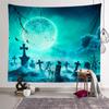 Halloween Fluorescent Tapestry Beautiful Wall Hanging Cloth Art Tapestry Room Psychedelic Home Decoration Tapestry