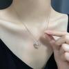 Сверкающее бриллиантовое ожерелье с оленем и цепочкой для ключиц – Нишевый дизайн Рождественский подарок 2025