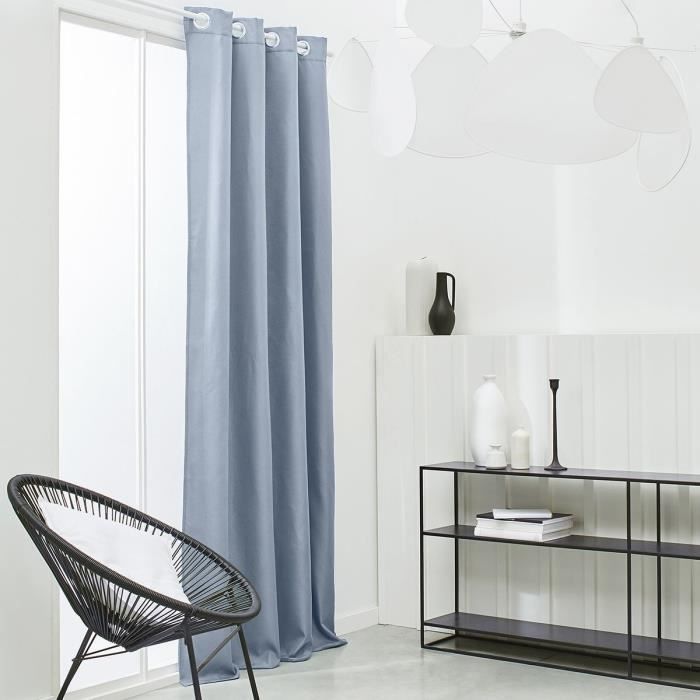 TODAY Essential Plain Thermal Insulated Curtain - 140 X 240 Cm - Denim