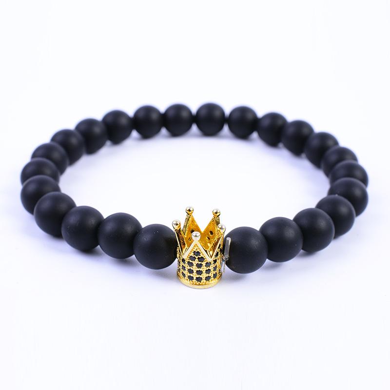 Браслет-корона из меди Zhang Meng Jewelry с цирконами, сохраняющими цвет