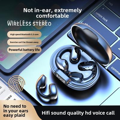 Двойные Bluetooth-наушники, полувставные наушники, безболезненное ношение, беспроводные спортивные Bluetooth-наушники с длительным сроком службы батареи