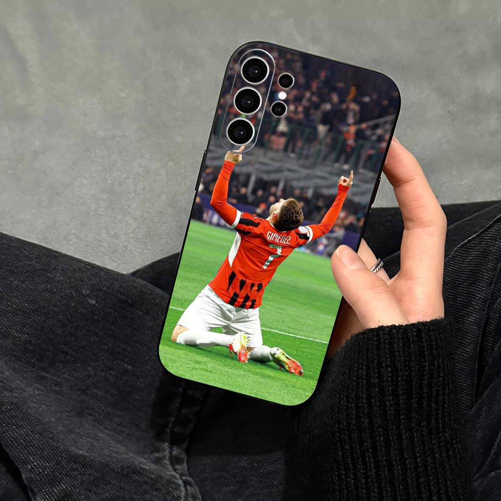 Чехол для телефона Santiago Gimenez для Samsung S25, S24, S21, S22, S23, S30, Ultra, S20, Plus, Fe, Note, 10, 9, 5G Черный