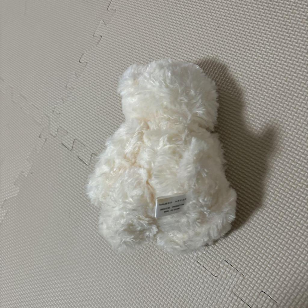 [USED] Limited-time offer! Off-white teddy bear, plush toy, Valentine's Day gift.
