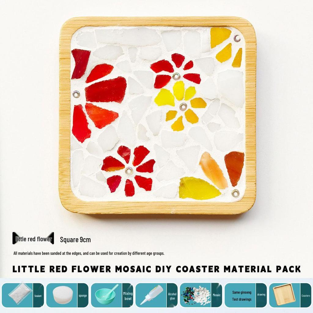 DIY Handmade Mosaic Coaster Kit for Students - Perfect for Kindergarten Activities and Halloween Crafting