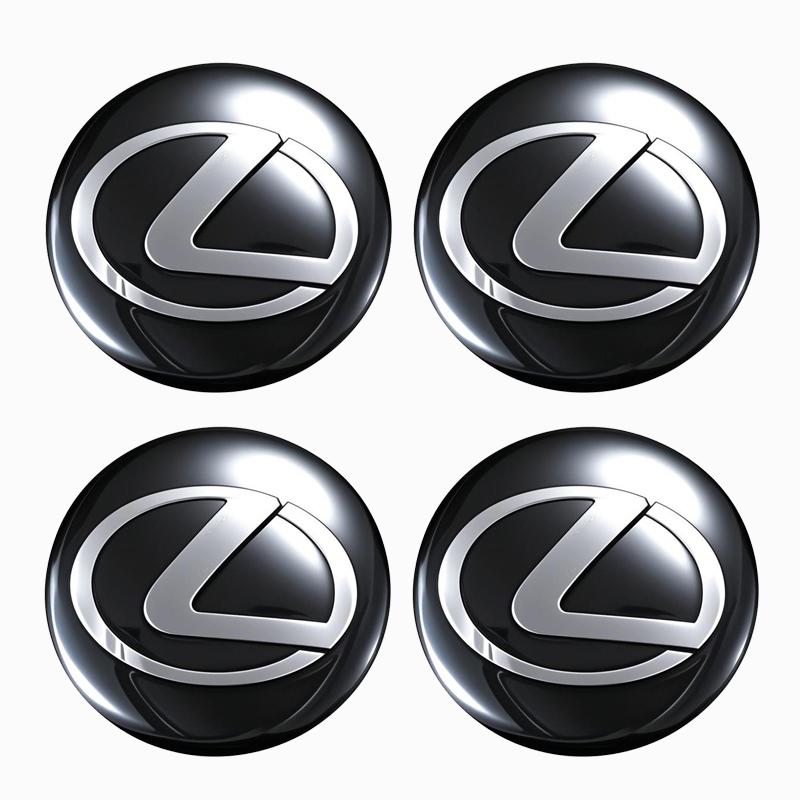 car 4Pcs 3D Car Wheel Hub Center Metal Decals Sticker Accessories Lexus Fsport RX330 IS250 Ct200h ES300h RX350 IS300h NX300h NX