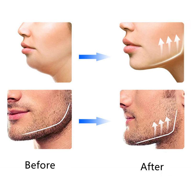 Jaw Exerciser Jawline Exercise Face Line Chin Neck Ball Trainer Silicone Workout Exercises Masseter Strengthener Strap Facial