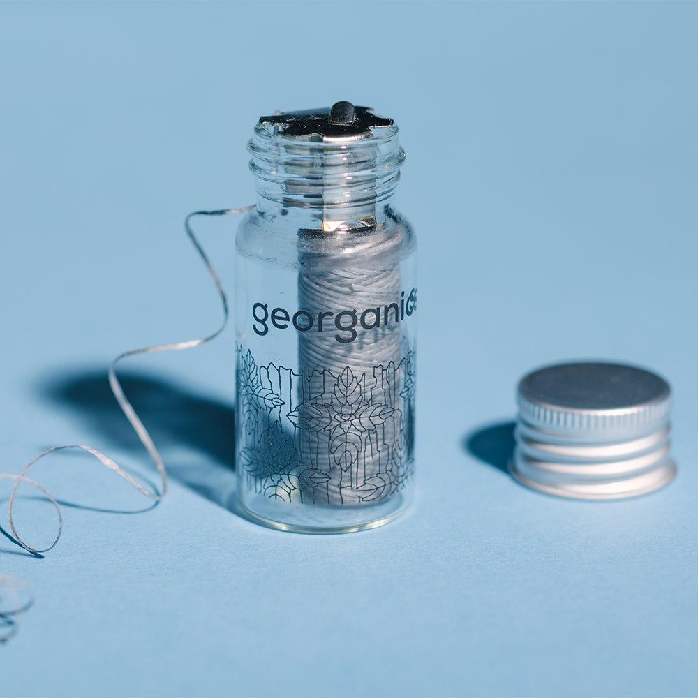 Dental Floss with Activated Carbon and Fluoride Refill (2X50M) Georganics