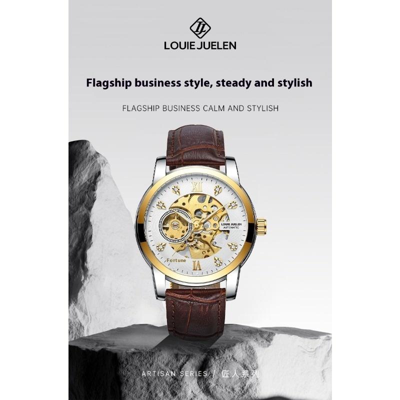 Часы с полым бриллиантом от ведущего бренда, водонепроницаемые, деловые, автоматические механические часы, мужские наручные часы