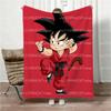 Плед с принтом Dragon Ball Всесезонный Родительско-детский matching Мягкий Фланелевый Теплый Четыре сезона Диван-кровать Дневной сон Дом Путешествия