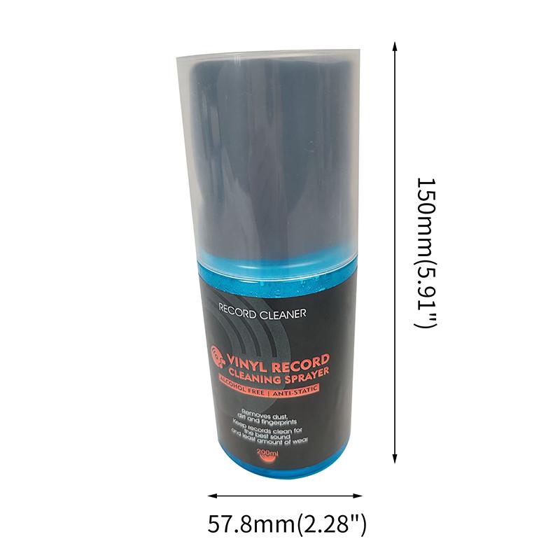 LP Record Cleaning Spray 120ml Anti Static Liquid for Turntable Vinyl CD Players Dust Off Clean Sound