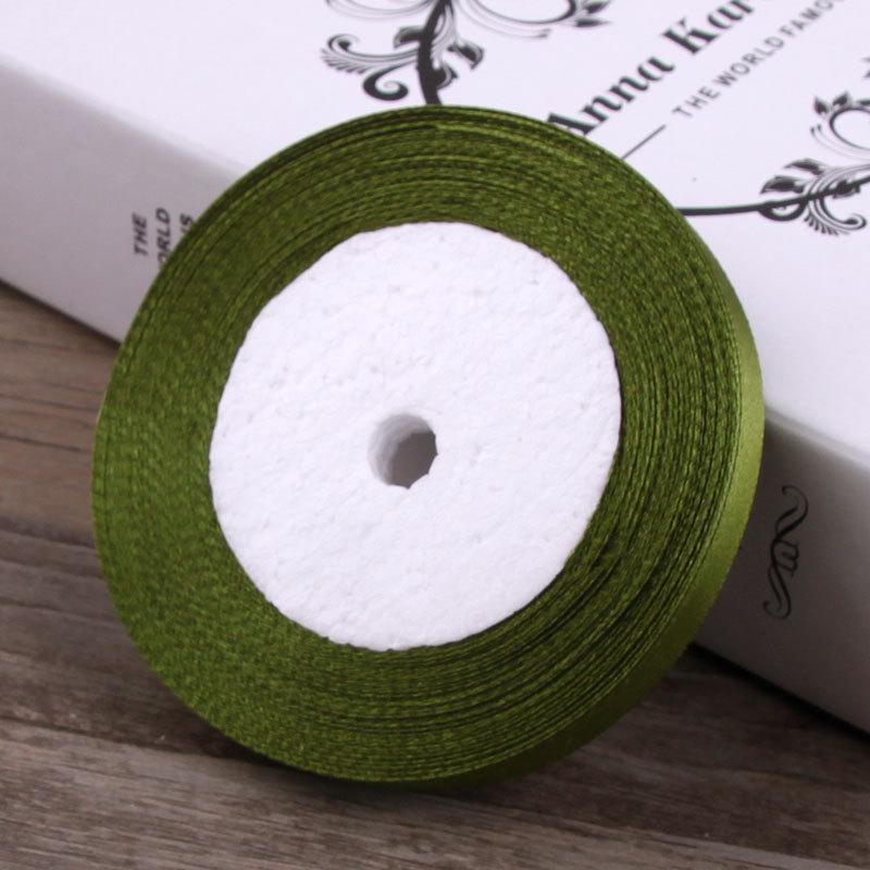 1cm Gold Satin Braided Ribbon, 10mm Silk Cloth Strip for Christmas Packaging and Gift Wrapping