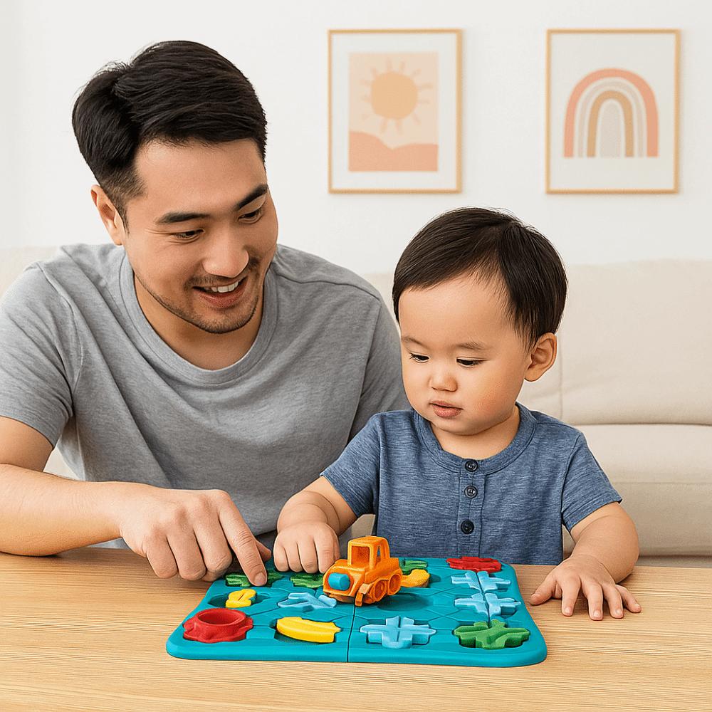 Plastic Logical Road Builder Games Montessori Table Education Puzzle Toys  Children's