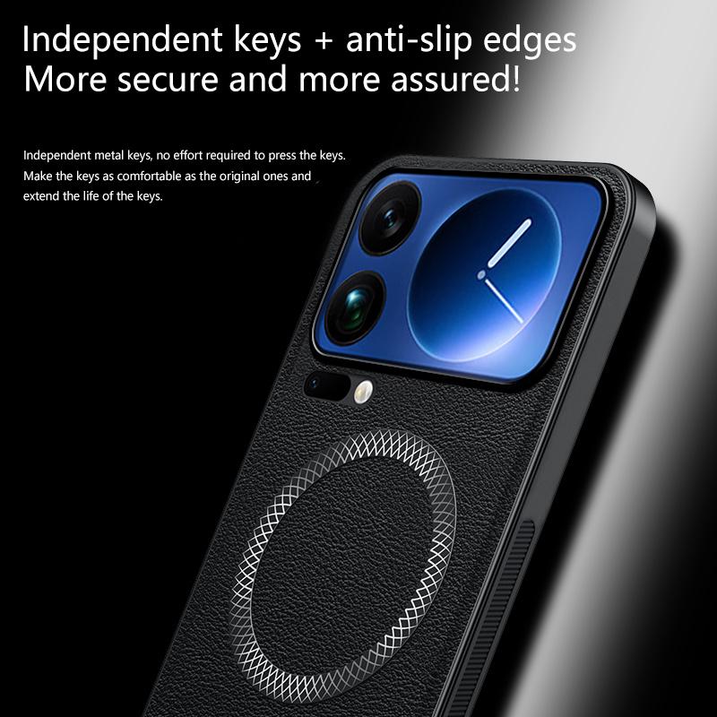 For Xiaomi 17 17 Pro 17 ProMax Leather Full-cover Magnetic Waterproof Shockproof Fingerprint Phone Case