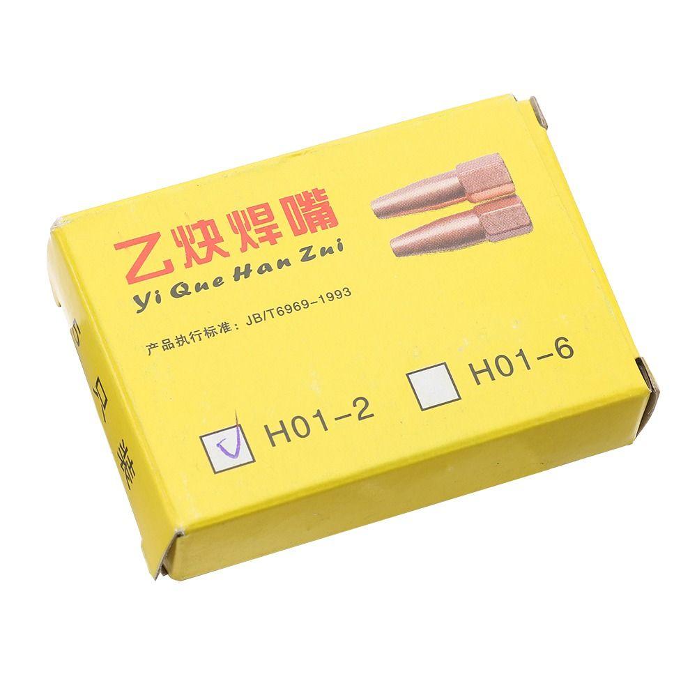 5 шт./комплект H01-2 Газовая горелка для пайки Наконечник Пропановая Ацетиленовая Сварочный аксессуар Наконечник горелки 1# 2# 3# 4# 5# Чистая медь Кислородная сварка