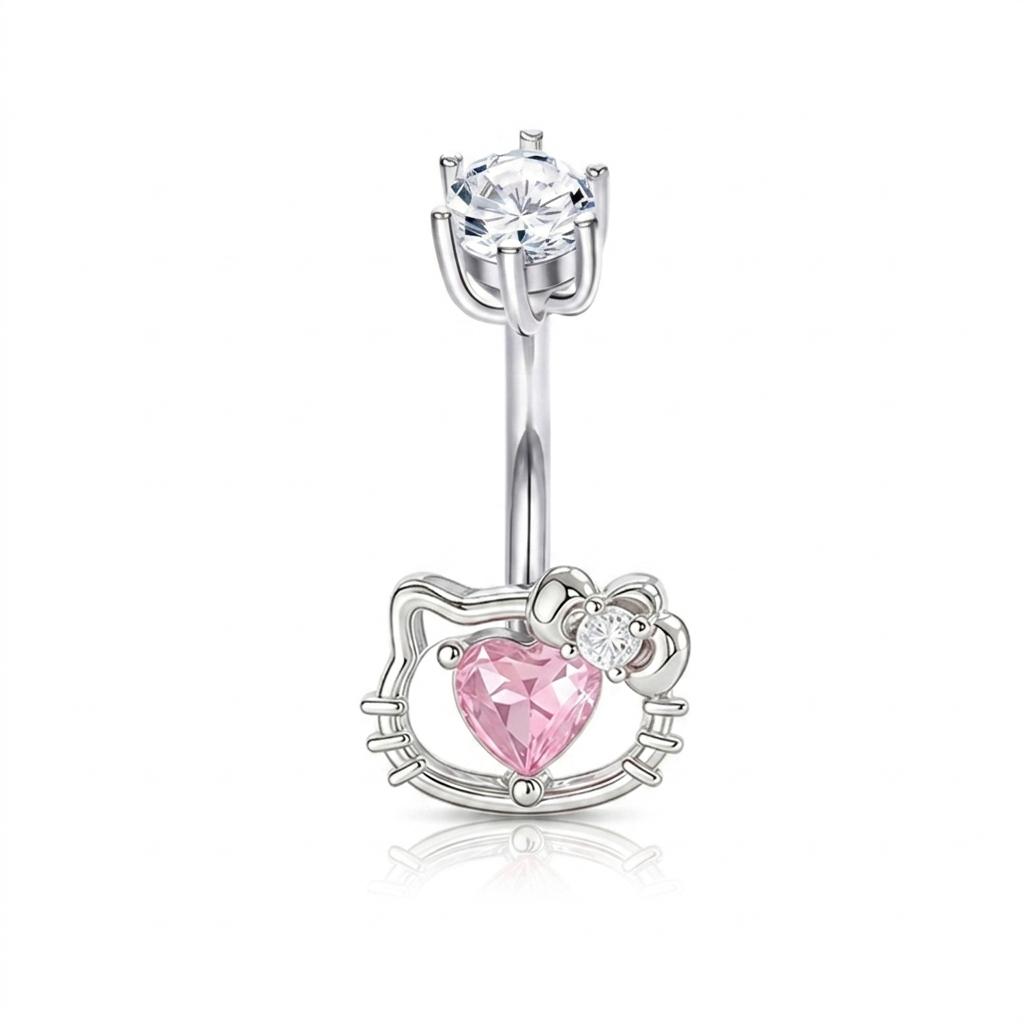 CrysPure Stainless Steel Belly Button Rings Body Jewelry for Girls