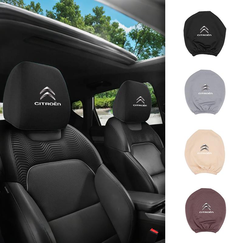 Чехол на подголовник автомобиля Мягкий чехол на подголовник сиденья Чехол на подголовник автомобиля Пылезащитный чехол для Citroen C4 C3 C5 C1 C2 Berlingo Celysee