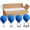 4pcs Rubber Head Glass Vacuum Cupping Therapy Cups Set Anti Cellulite Massage Chinese Therapy for Face Body Cupping Hijab Jars