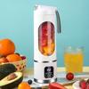 Портативный персональный блендер с чашкой 450 мл, электрическая соковыжималка с двумя скоростями для смузи, молочных коктейлей, перезаряжаемый блендер для измельчения льда для дома, офиса, путешествий
