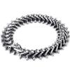 Gothic Skull Head Link Chain Bracelet For Men Solid 316L Stainless Steel Friendship Men's Bracelets Old Metal Finishing
