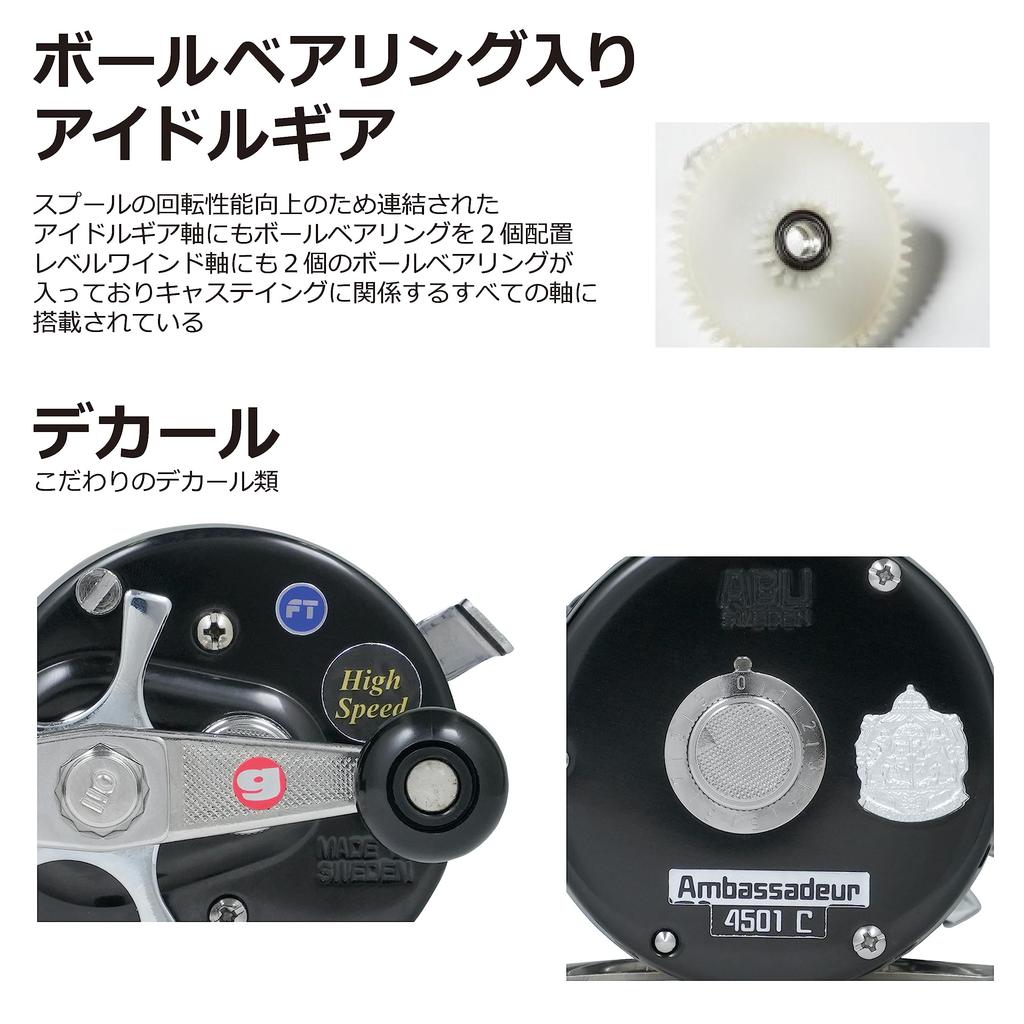 АбуГарсия Посол (Посол) 4500C Factory Tune Black Right Hand Double Hand Bass Snakehead Catfish Top Water Round Reel