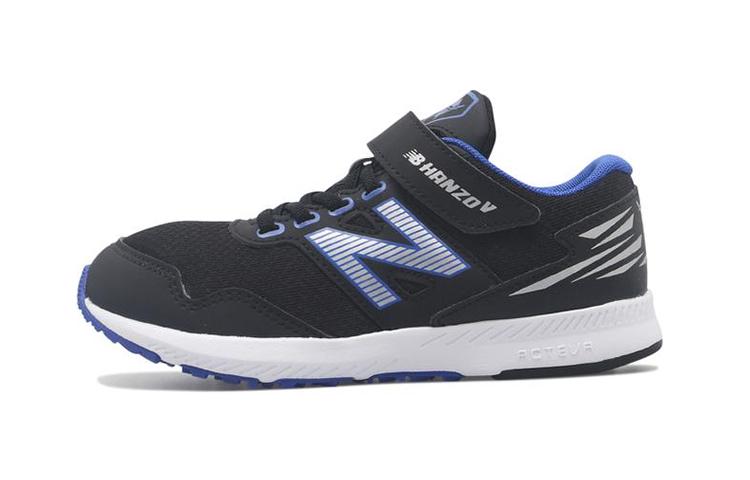 New Balance NB Hanzo V K1 Текстиль, Синтетическая кожа Низкие детские кроссовки для бега Черно-синие Дети от 3 до 7 лет PXHANVK1