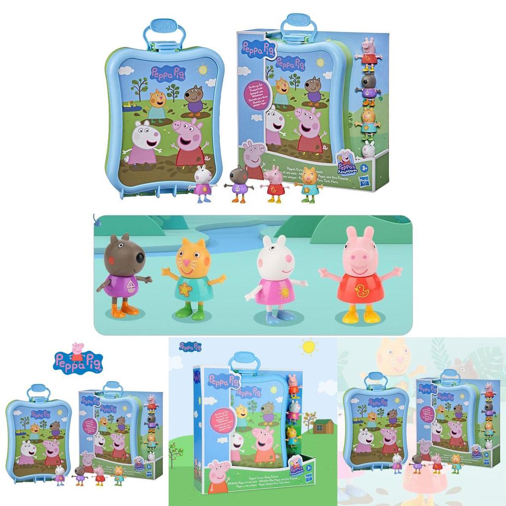 Свинка Пеппа Розовая Свинка Портативный Друг Плюшевый Набор Игрушек Пеппа Кукла для Ношения с собой Для Детей