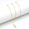 Fashion Copper Womens Gold Silver Eyeglass Chains Sunglasses Reading Beaded Glasses Chain Eyewears Cord Necklace Strap Rop