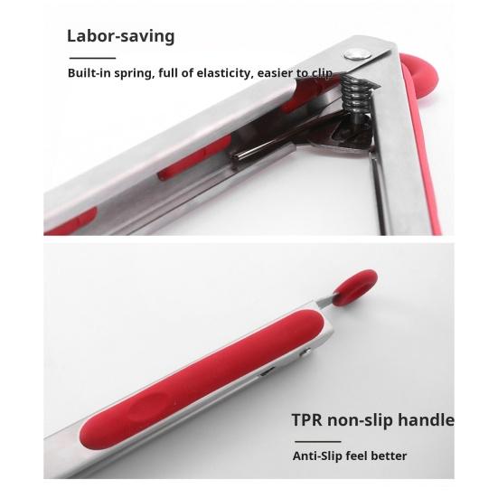 Набор из 3 кухонных щипцов, термостойкие щипцы с силиконовым наконечником для приготовления пищи