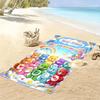 Name Custom Cartoon Care bears Print Beach Towel, Large Soft Quick Dry Towel for Beach Camping Swimming