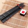 Japanese Style Healthy Metal Sushi Anti-slip Chopsticks Tableware Value Gift Kitchen Tools