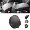 Soft Leather Armrest Cover For VW Tiguan 2014 2015 2016 Car Accessories Interior Center Console Lid Armrest Box Cover Trim