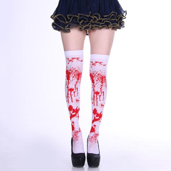 Длинные носки, аксессуары для костюмов ужасов, эластичные длинные носки для Хэллоуина, косплея, вечерние, для фестиваля