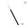 1PC DIY Crochet Hook Knitting Needles 0.5-2.5mm Silver Head Aluminum Alloy Accessories Craft Kit