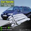 Прочный хромированный чехол для дверной ручки для Volkswagen VW Sharan MK1 7M 1995 ~ 2009, набор накладок для стайлинга автомобиля, аксессуары для украшения