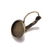 8 10 12 14 16 18 20 25 Mm French Lever Cabochon Earring Setting Blank Earring Base Cameo Bezels Tray For Jewelry Making Supplies