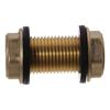 Brass Bulkhead Fitting G1/2 G3/4 G1 Male Hose Fitting Tube Adaptor  Water Tanks, Brass, Gold Tone