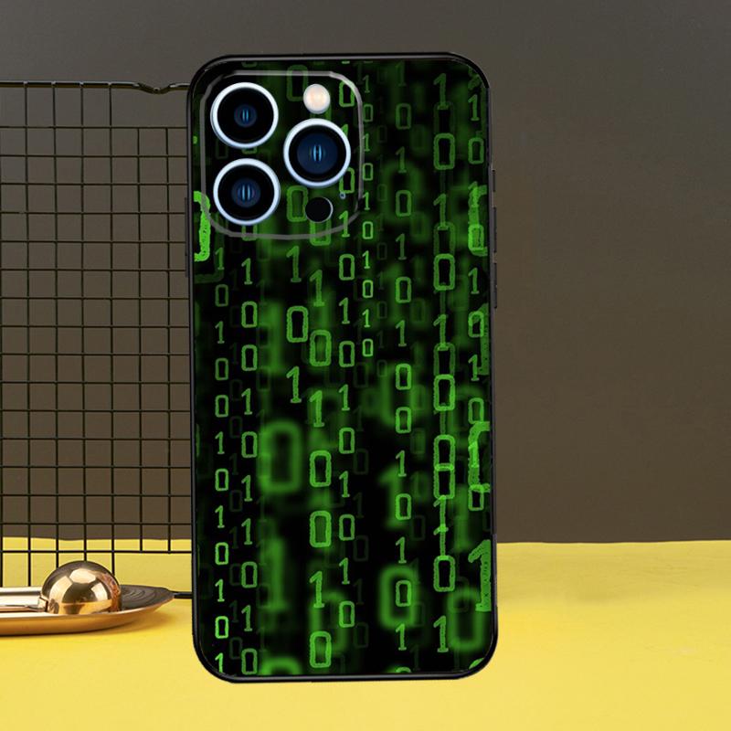 Чехол Hacker Binary Matrix Rain для iPhone 12 11 14 Pro MAX XR X XS Max Чехол для iPhone 13 Pro Max 7 8 Plus SE2