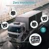 GreenYi Wireless 7'' AHD Blind Spot Radar BSD Alarm DVR Recorder IPS Split Screen Truck Monitor with 4 PCS IR Camera For Bus RV