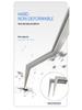 Repairman Ultra-fine Non-magnetic Stainless Steel BGA Soldering Tweezers - Heat-resistant & Anti-corrosion for Chip Positioning